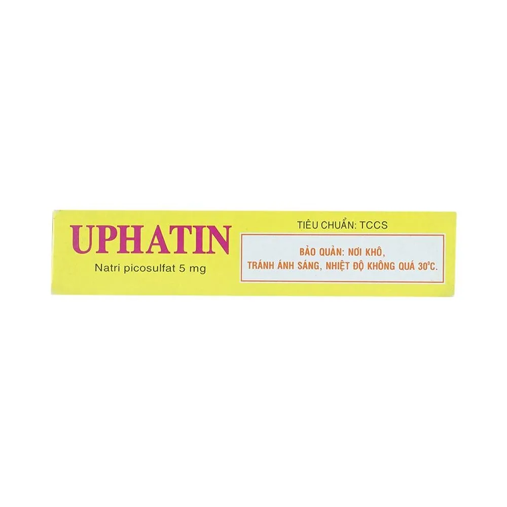 Hình ảnh Viên ngậm Uphatin 5mg Uphace điều trị các triệu chứng táo bón (3 vỉ x 10 viên) 
