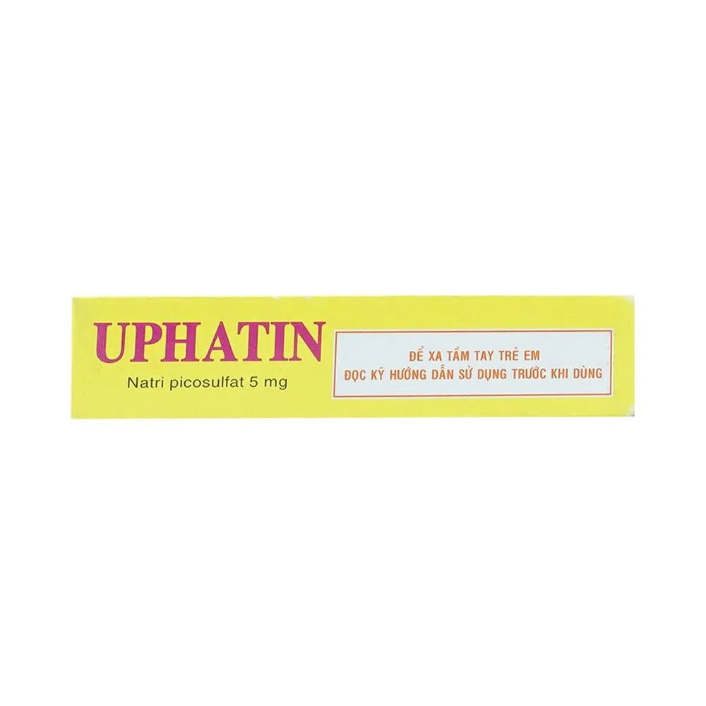 Hình ảnh Viên ngậm Uphatin 5mg Uphace điều trị các triệu chứng táo bón (3 vỉ x 10 viên) 