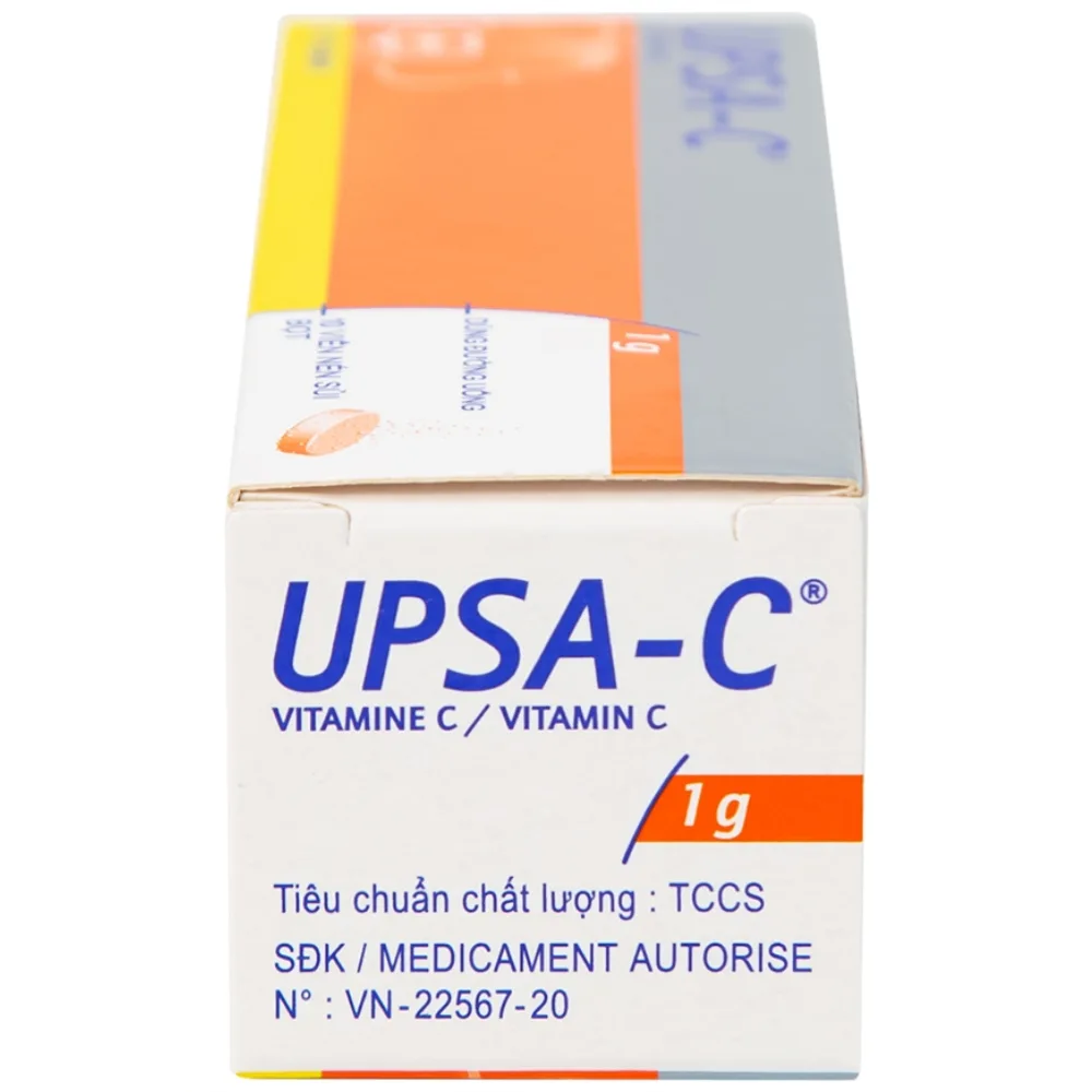 Hình ảnh Viên sủi UPSA-C UPSA SAS hỗ trợ điều trị tình trạng thiếu hụt vitamin C (10 viên)