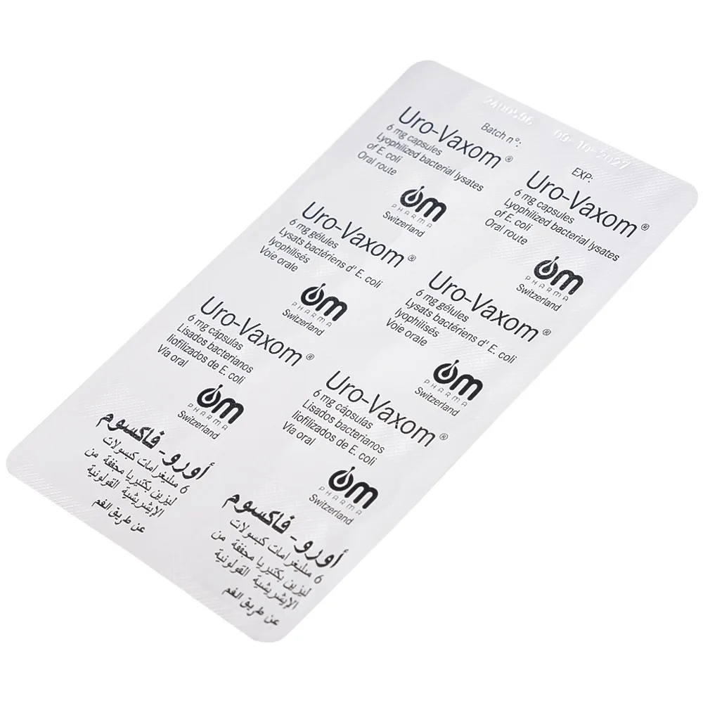 Hình ảnh Thuốc Uro-Vaxom OM Pharma tăng cường miễn dịch do nhiễm khuẩn đường tiết niệu (3 vỉ x 10 viên)
