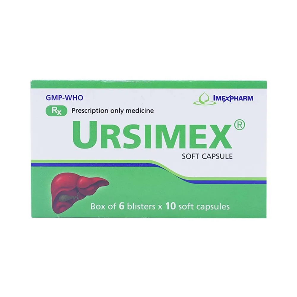 Hình ảnh Thuốc Ursimex Imexpharm cải thiện chức năng gan (6 vỉ x 10 viên)