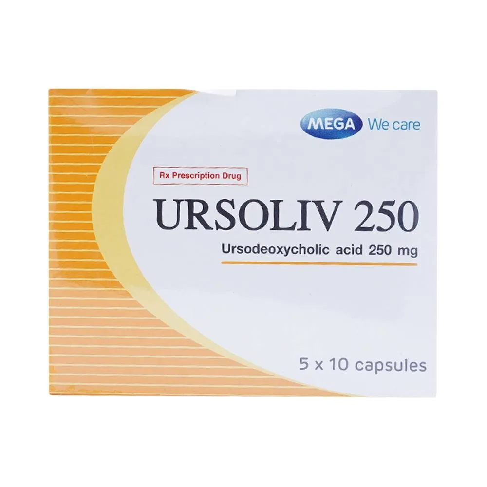 Hình ảnh Thuốc Ursoliv 250 MEGA We care điều trị làm tan sỏi mật (5 vỉ x 10 viên)