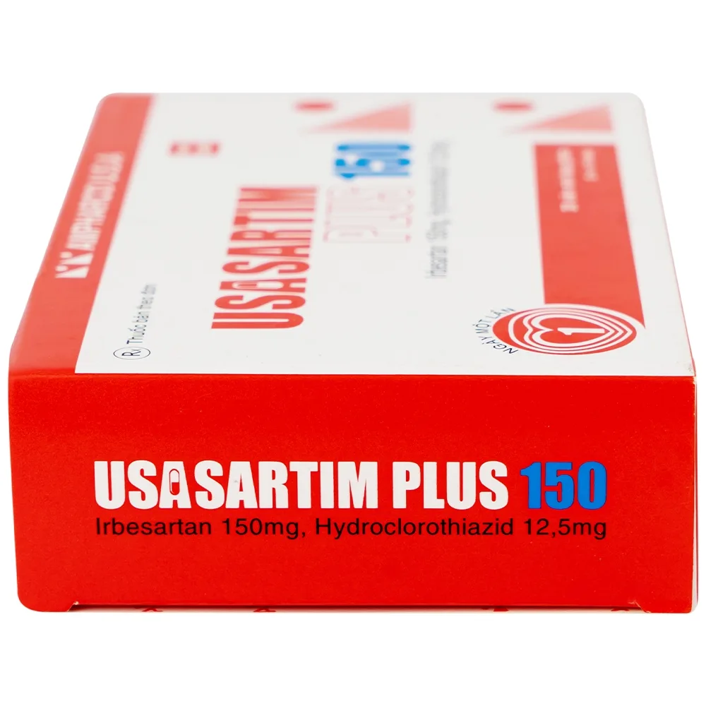 Hình ảnh Thuốc Usasartim Plus 150 Ampharco điều trị tăng huyết áp (3 vỉ x 10 viên)