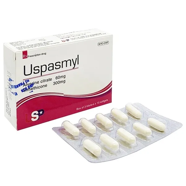 Hình ảnh Thuốc Uspasmyl USP dùng chống co thắt và giảm đau đường tiêu hóa (3 vỉ x 10 viên)