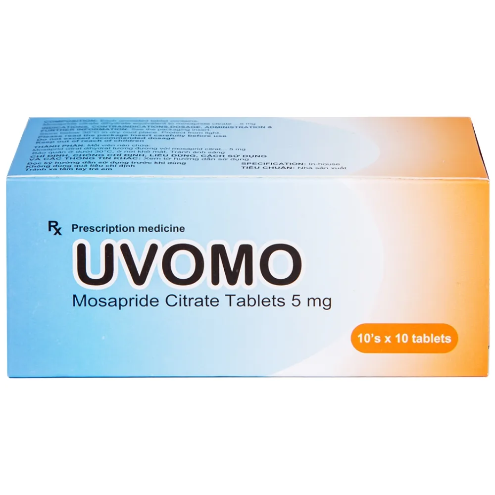 Hình ảnh Thuốc Uvomo Saga điều trị rối loạn tiêu hóa (10 vỉ x 10 viên)