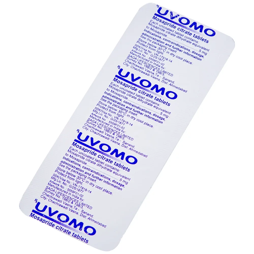 Hình ảnh Thuốc Uvomo Saga điều trị rối loạn tiêu hóa (10 vỉ x 10 viên)