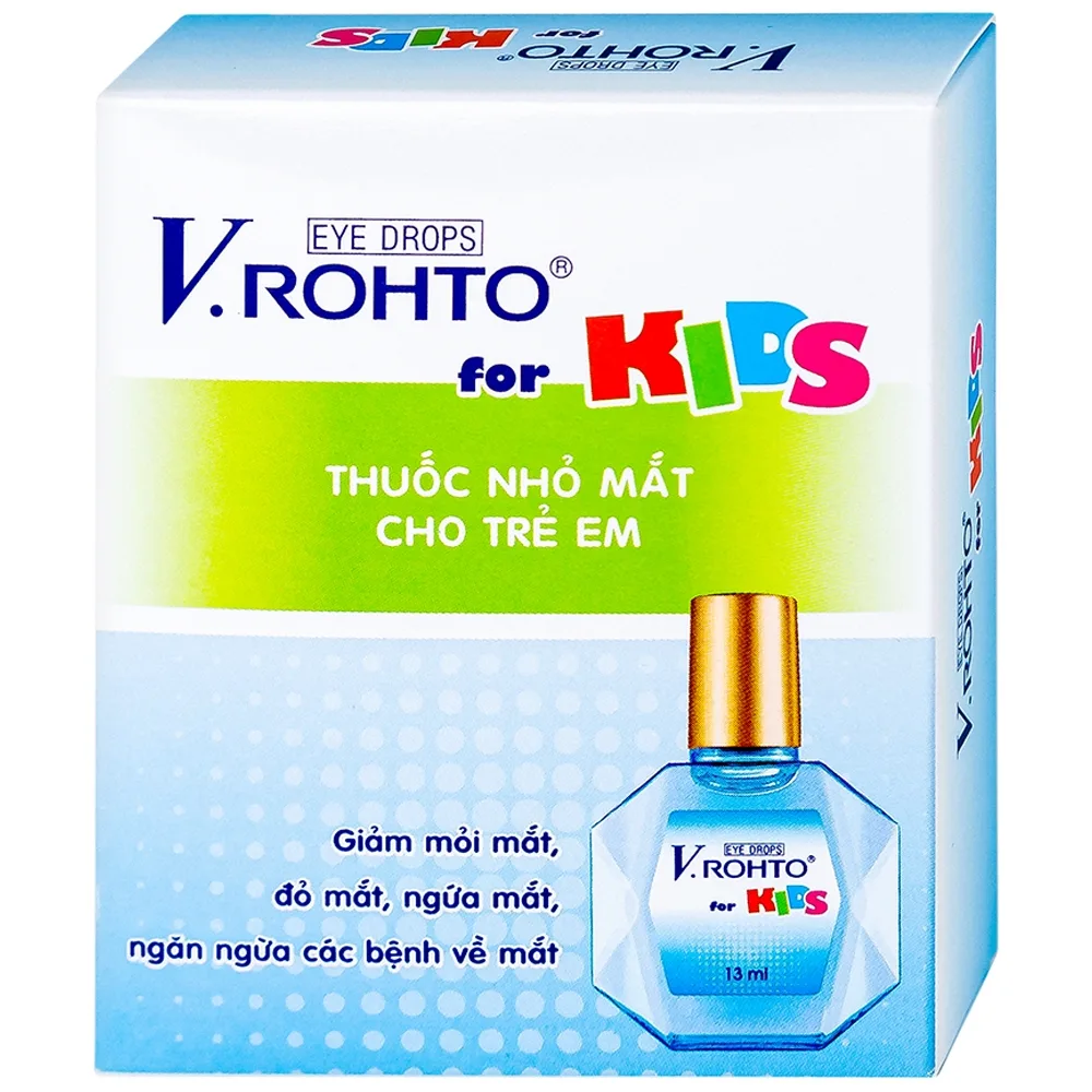 Hình ảnh Thuốc nhỏ mắt V.Rohto For Kids giảm mỏi mắt, đỏ mát, ngứa mắt (13ml)
