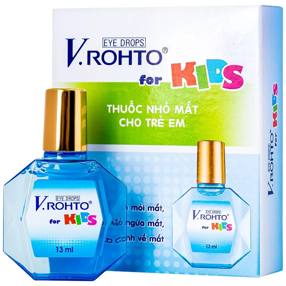 Hình ảnh Thuốc nhỏ mắt V.Rohto For Kids giảm mỏi mắt, đỏ mát, ngứa mắt (13ml)