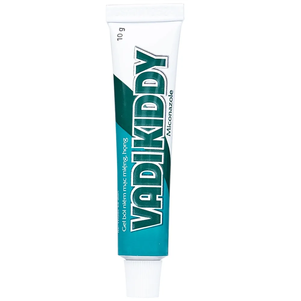 Hình ảnh Gel niêm mạc miệng họng Vadikddy 10g Merap Gel điều trị nấm candida