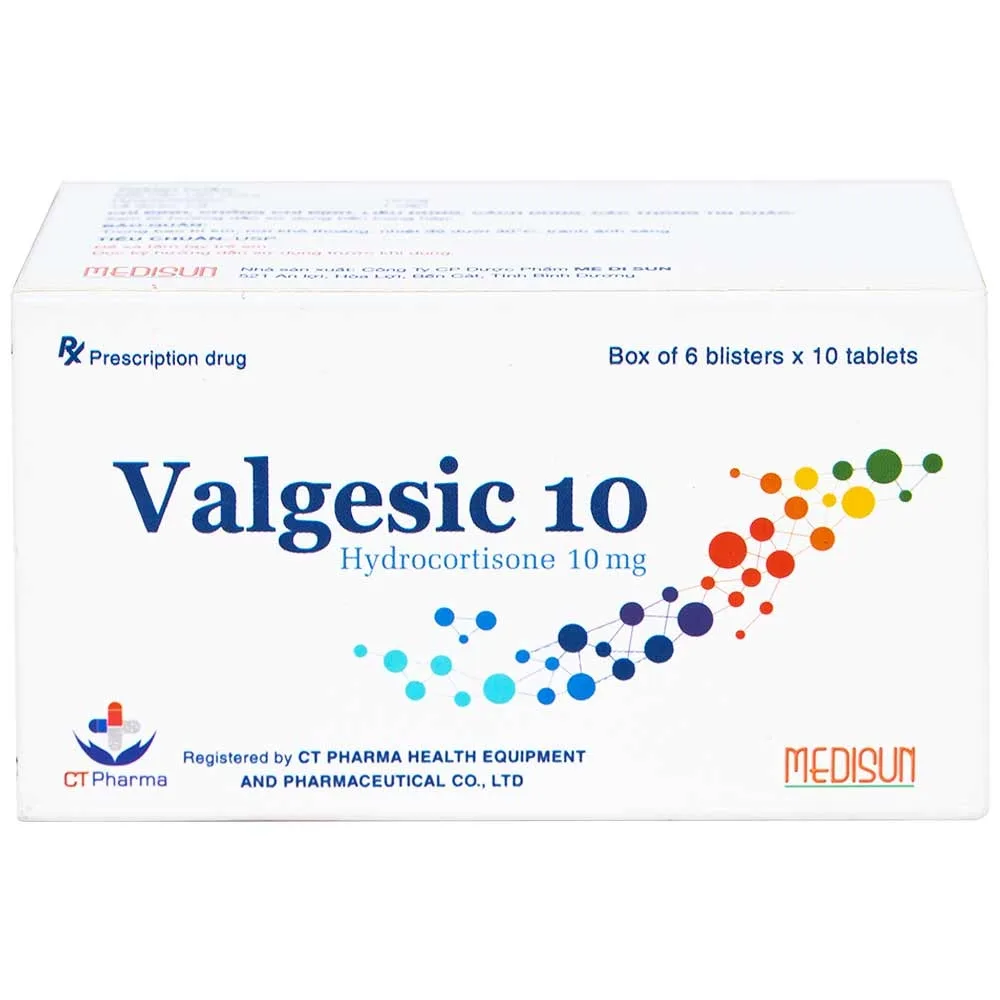 Hình ảnh Thuốc Valgesic 10 CT Pharma liệu pháp thay thế tăng sản lượng thận ở trẻ (6 vỉ x 10 viên)