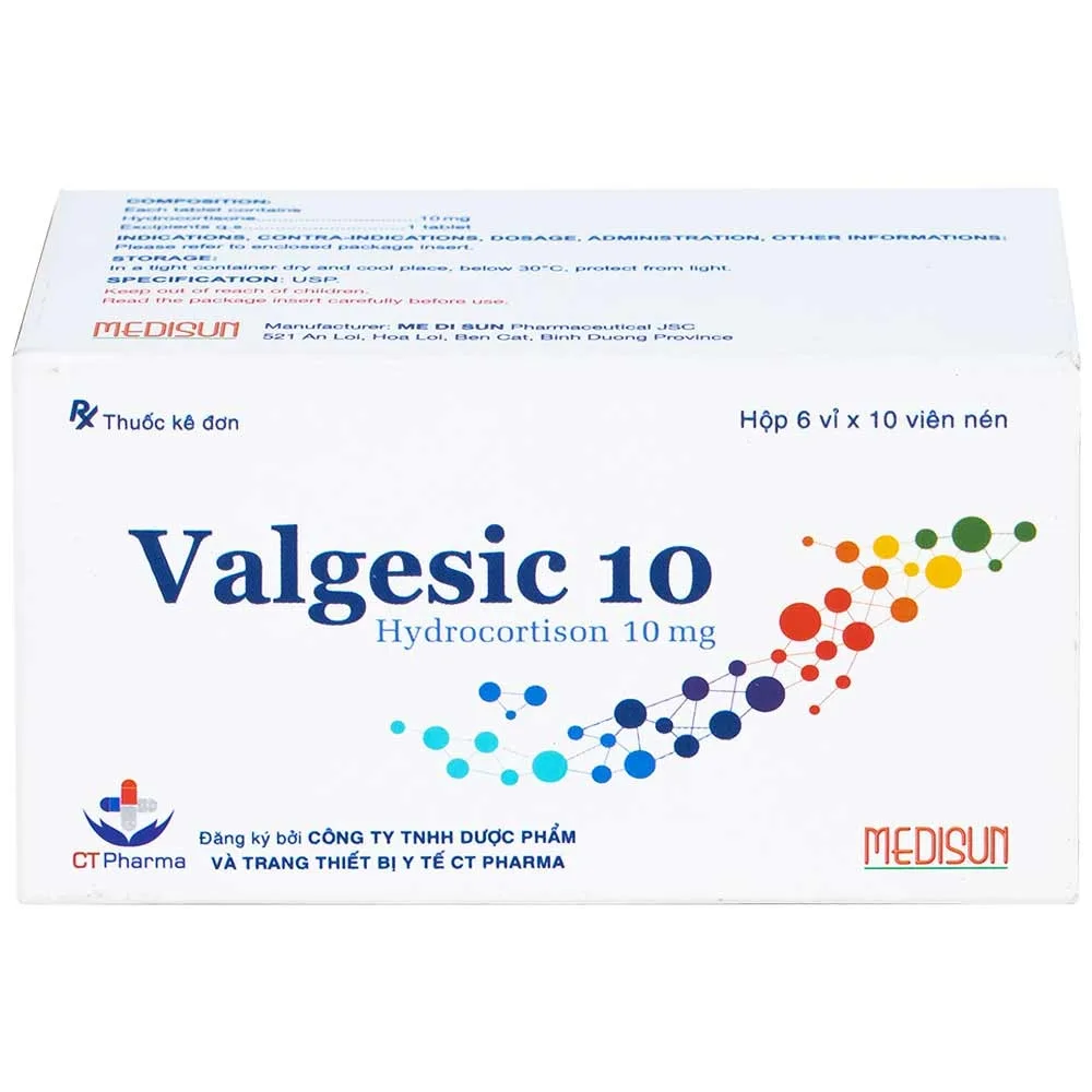Hình ảnh Thuốc Valgesic 10 CT Pharma liệu pháp thay thế tăng sản lượng thận ở trẻ (6 vỉ x 10 viên)