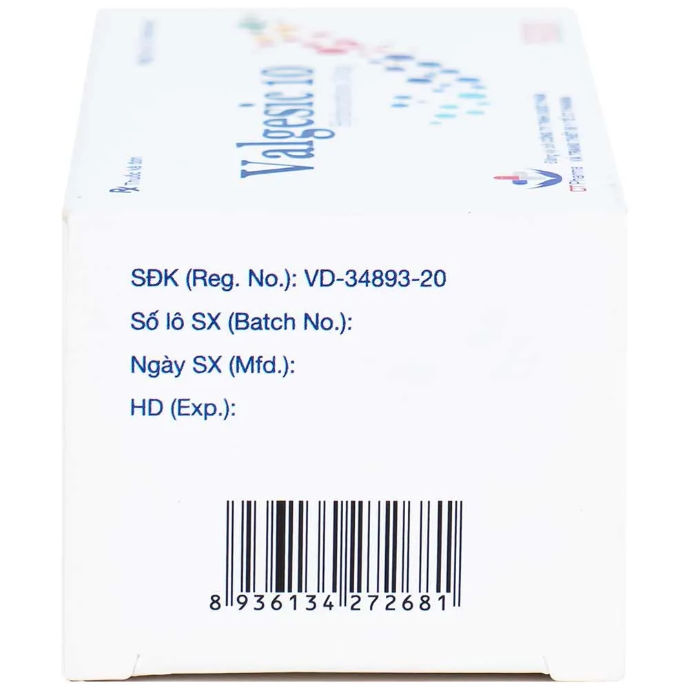 Hình ảnh Thuốc Valgesic 10 CT Pharma liệu pháp thay thế tăng sản lượng thận ở trẻ (6 vỉ x 10 viên)