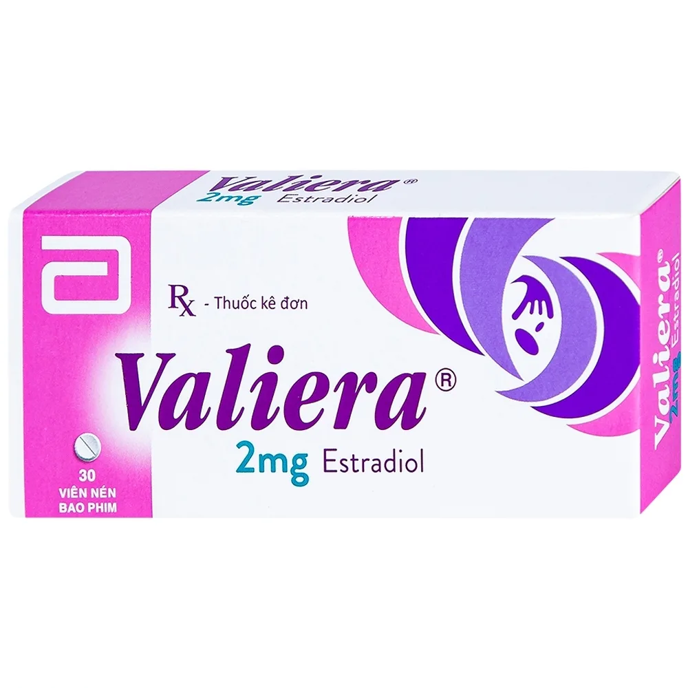 Hình ảnh Thuốc Valiera 2mg Abbott điều trị chứng rối loạn vận mạch (1 vỉ x 30 viên)