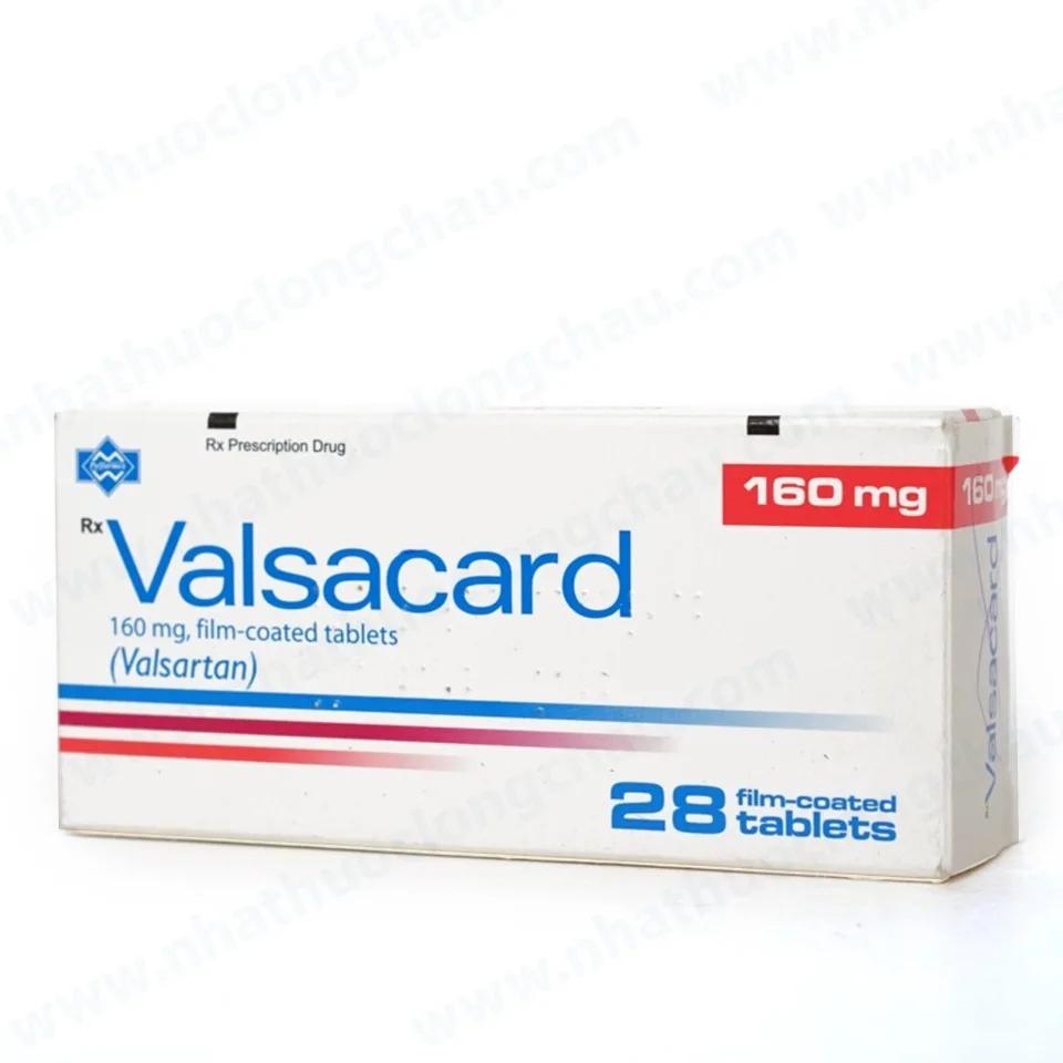 Hình ảnh Thuốc Valsacard 160mg Polfarmex điều trị tăng huyết áp, suy tim (4 vỉ x 7 viên)