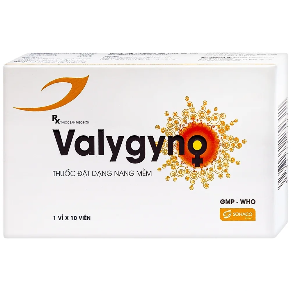 Hình ảnh Viên đặt âm đạo Valygyno Medisun hỗ trợ điều trị các bệnh lý viêm nhiễm phụ khoa (1 vỉ x 10 viên)