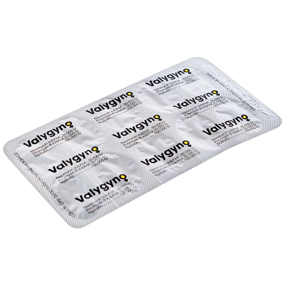 Hình ảnh Viên đặt âm đạo Valygyno Medisun hỗ trợ điều trị các bệnh lý viêm nhiễm phụ khoa (1 vỉ x 10 viên)