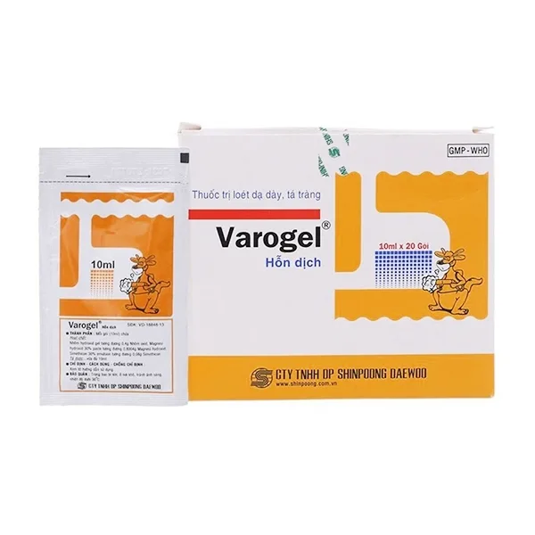 Hình ảnh Thuốc Varogel Shinpoong Daewoo điều trị viêm loét dạ dày (20 gói x 10ml)