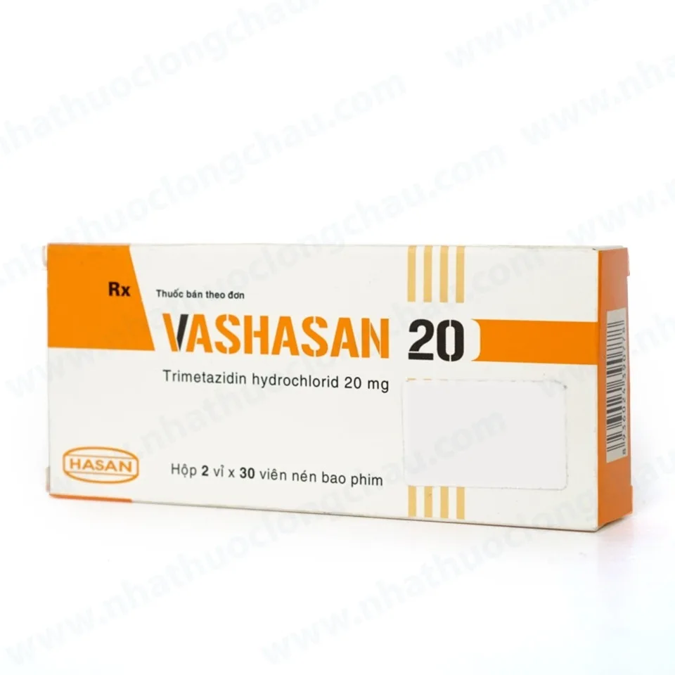 Hình ảnh Thuốc Vashasan 20mg Hasan điều trị đau thắt ngực (2 vỉ x 30 viên)