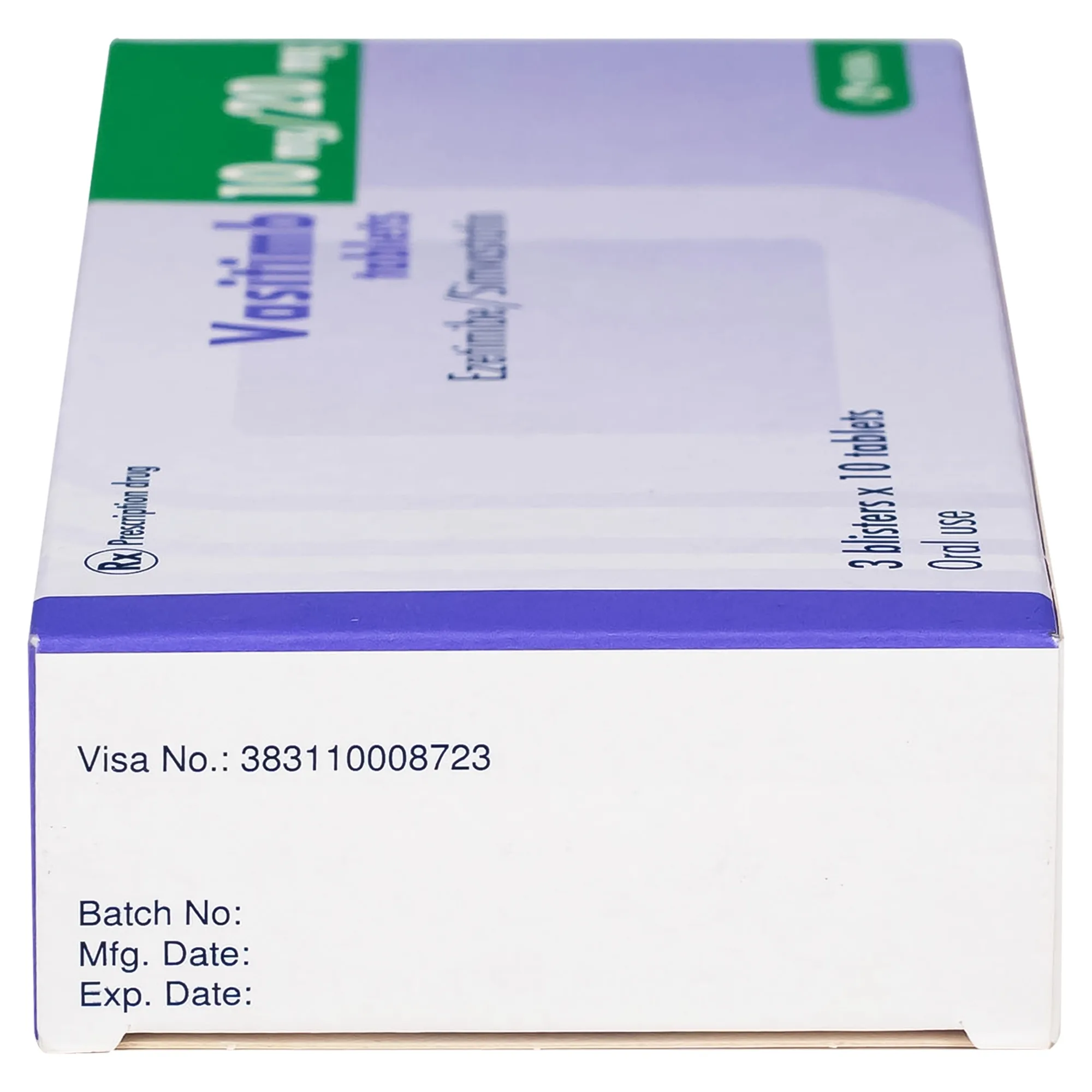 Hình ảnh Thuốc Vasitimb 10mg/20mg tablets Krka giúp phòng bệnh tim, điều trị tăng cholesterol máu, máu đồng hợp tử gia đình (3 vỉ x 10 viên)