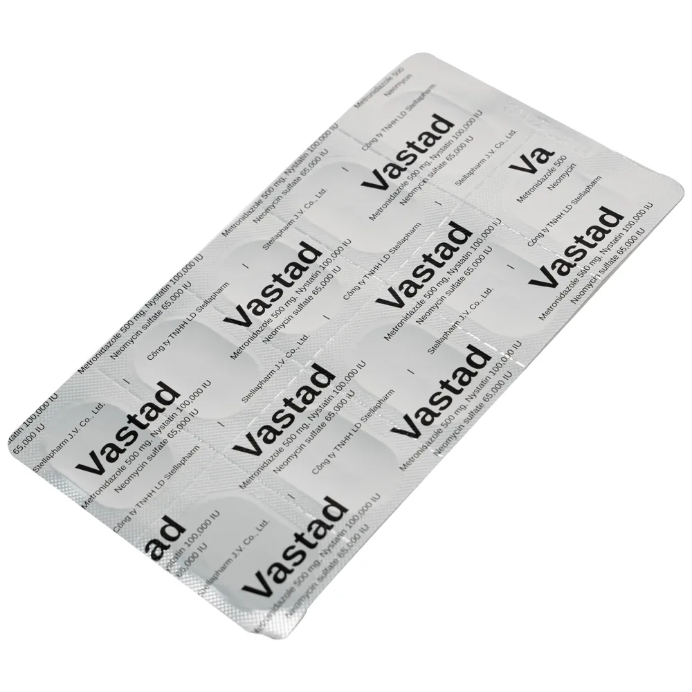 Hình ảnh Viên đặt âm đạo Vastad Stella điều trị viêm âm đạo (1 vỉ x 10 viên)