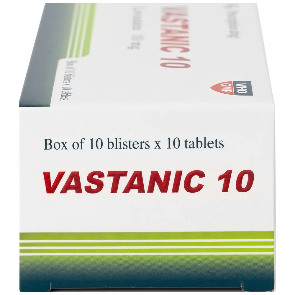 Hình ảnh Thuốc Vastanic 10 Usa - Nic Pharma điều trị rối loạn lipid, làm giảm cholesterol (10 vỉ x 10 viên)