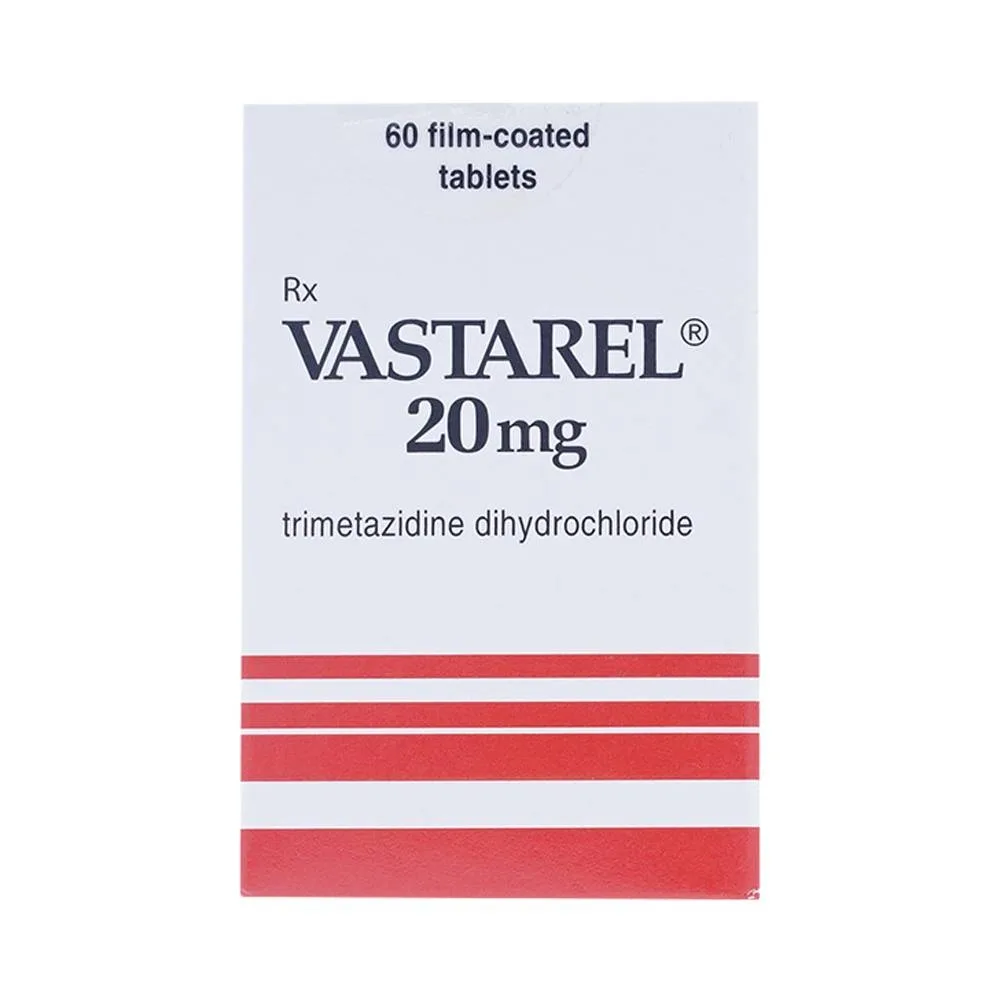 Hình ảnh Thuốc Vastarel 20mg Servier điều trị đau thắt ngực (60 viên)