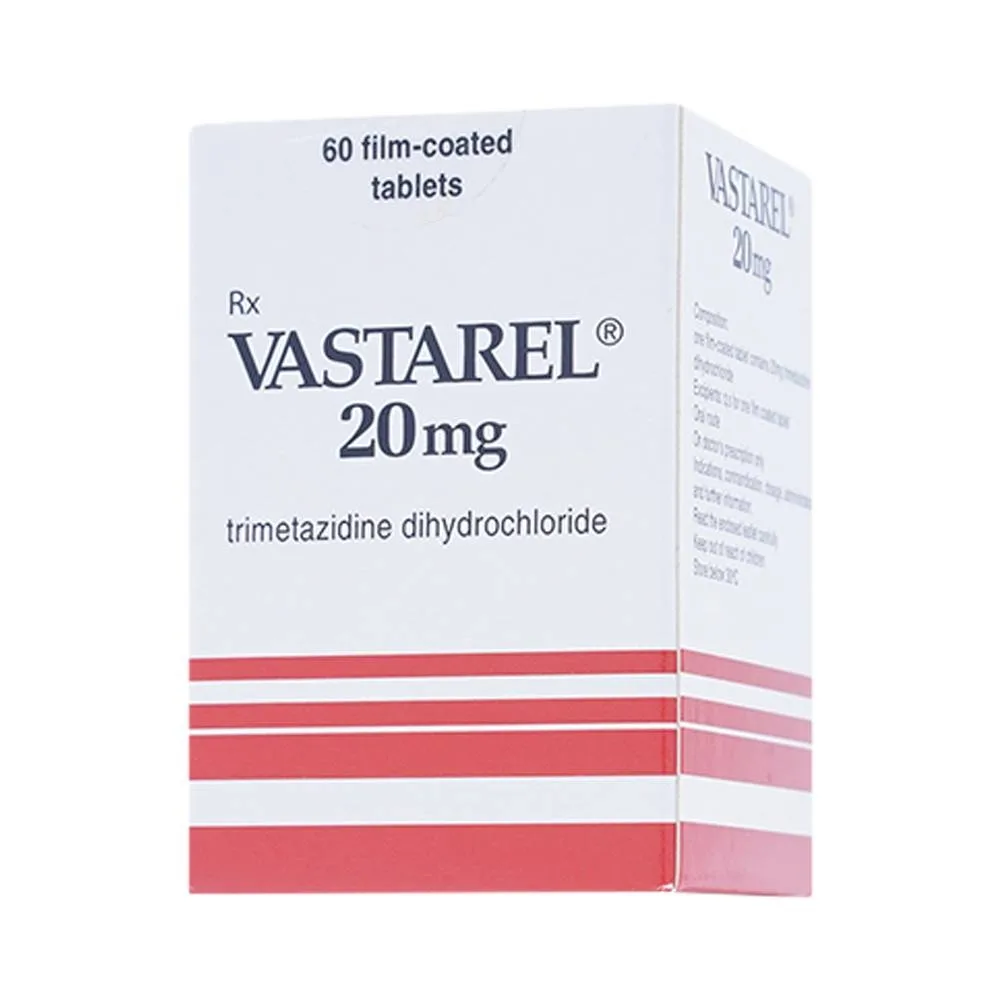Hình ảnh Thuốc Vastarel 20mg Servier điều trị đau thắt ngực (60 viên)