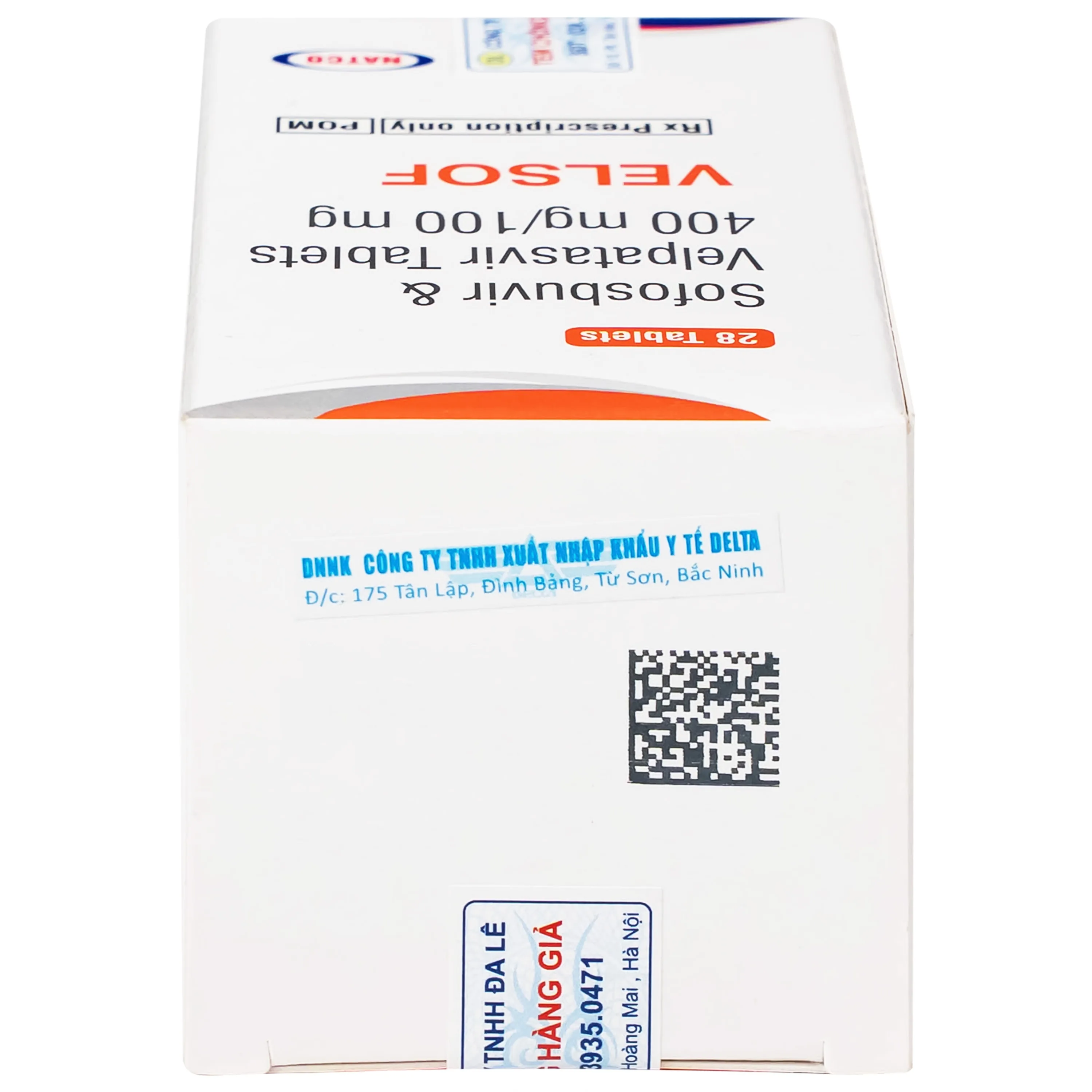 Hình ảnh Thuốc Velsof 400mg/100mg Natco điều trị viêm gan virus C mạn tính ở người lớn (28 viên)