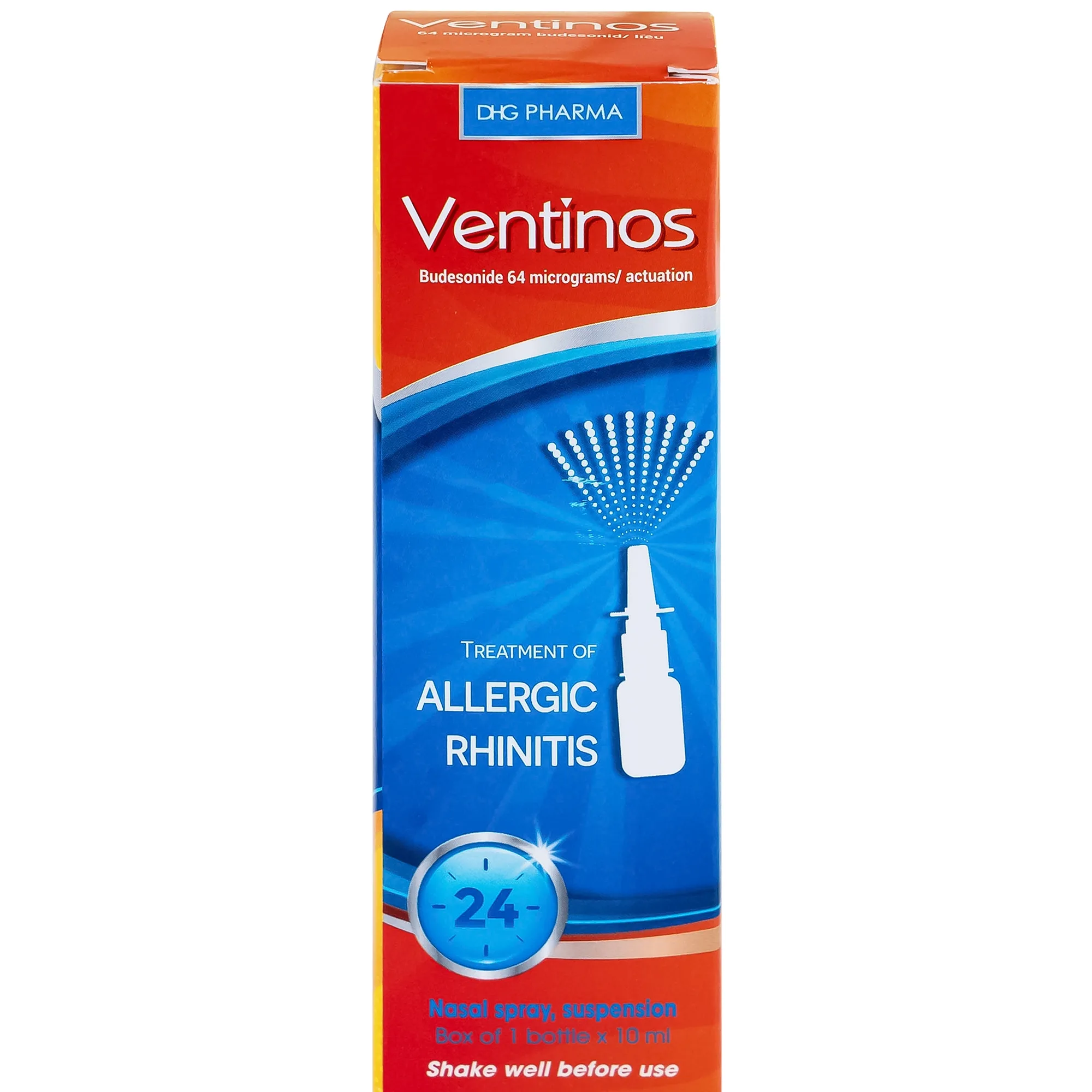 Hình ảnh Thuốc Ventinos 64mcg DHG điều trị và phòng ngừa các dấu hiệu và triệu chứng của viêm mũi dị ứng (10ml)