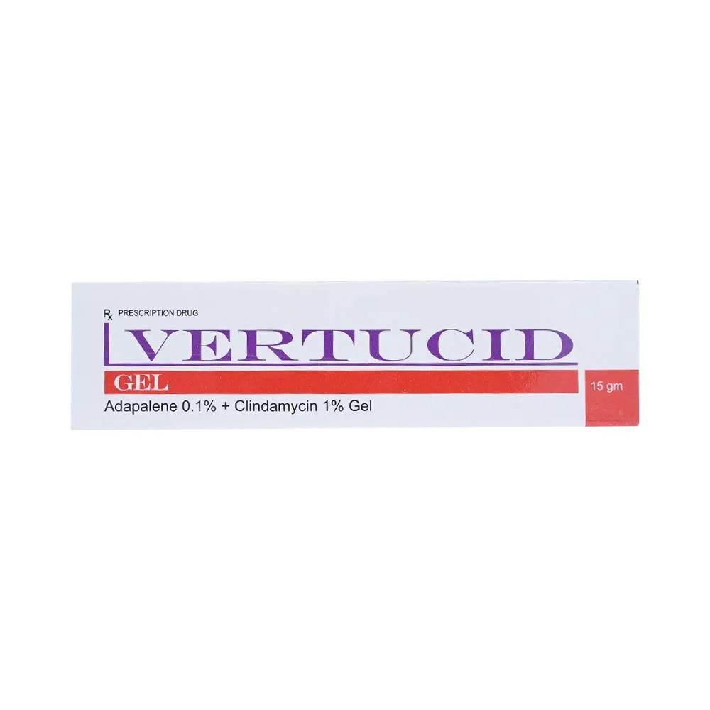 Hình ảnh Gel Vertucid Yash Medicare điều trị mụn trứng cá nhẹ đến vừa (15g)