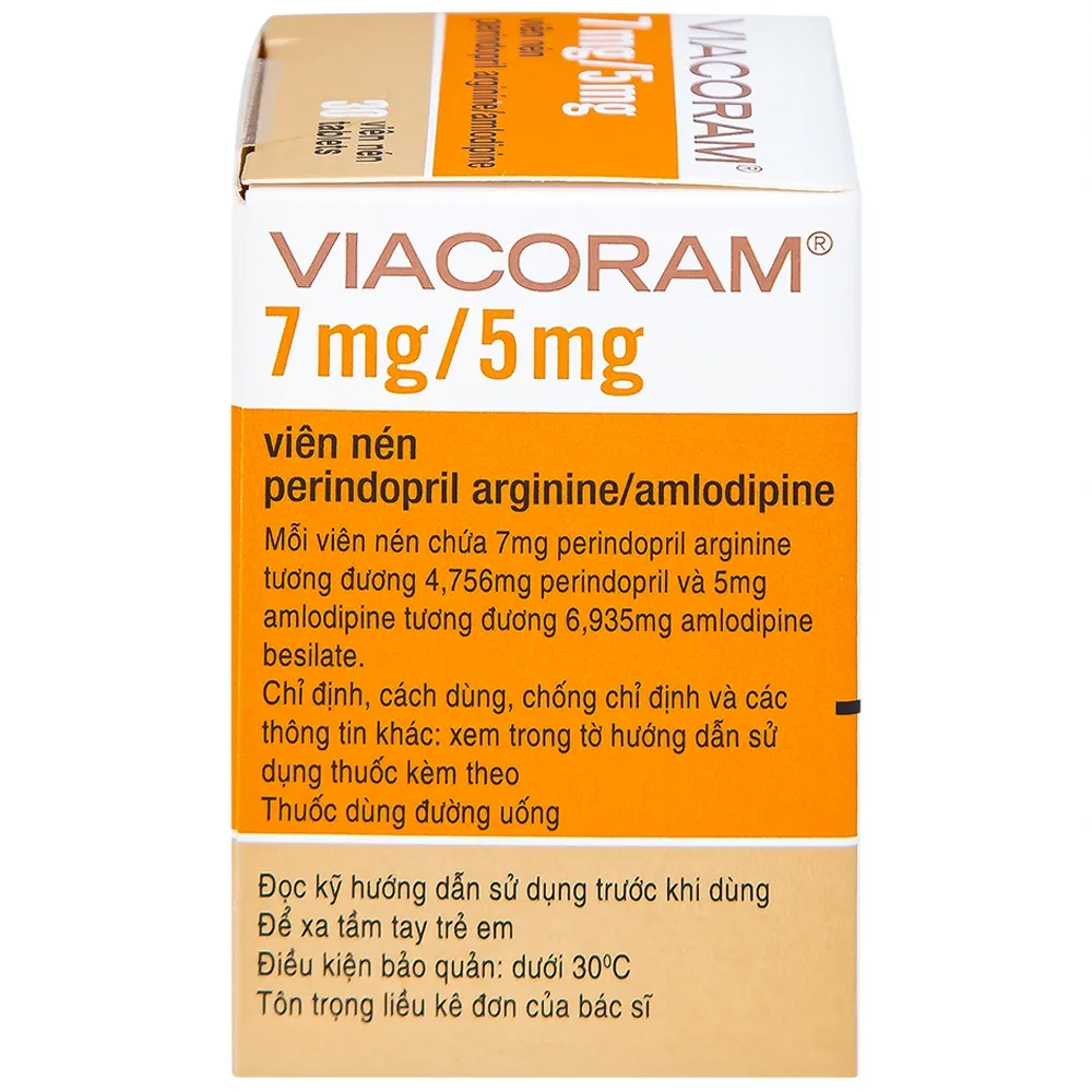 Hình ảnh Thuốc Viacoram 7mg/5mg Servier điều trị tăng huyết áp vô căn (30 viên)