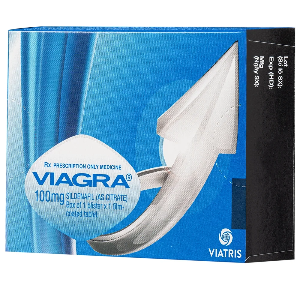 Hình ảnh Thuốc Viagra 100mg Viatris điều trị rối loạn cương dương (1 vỉ x 1 viên)