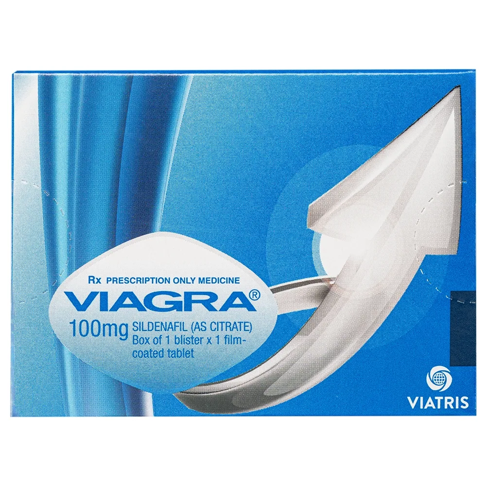 Hình ảnh Thuốc Viagra 100mg Viatris điều trị rối loạn cương dương (1 vỉ x 1 viên)