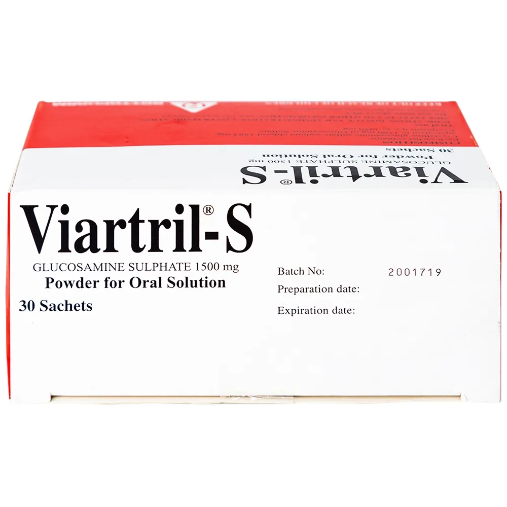 Hình ảnh Bột pha uống Viartril-S 1500mg Rottapharm giảm triệu chứng thoái hóa khớp nhẹ và trung bình (30 gói)
