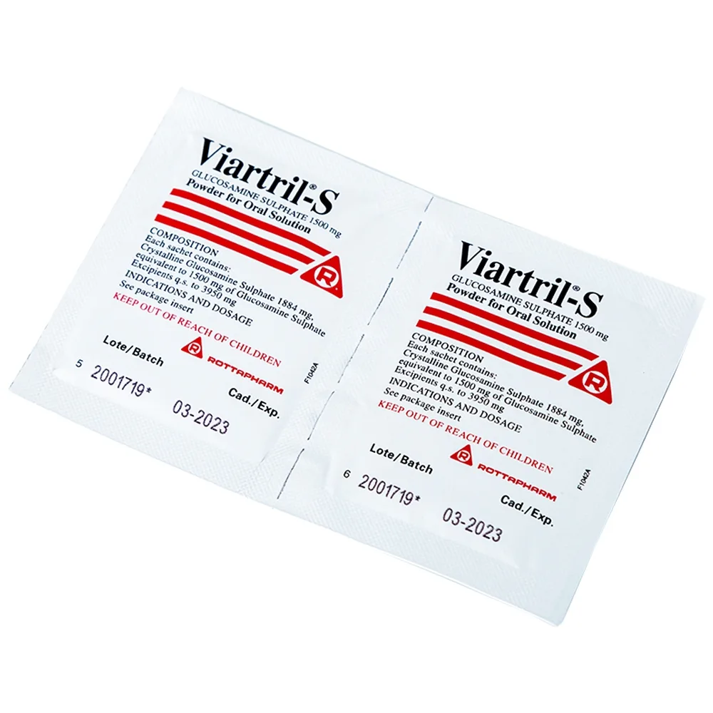 Hình ảnh Bột pha uống Viartril-S 1500mg Rottapharm giảm triệu chứng thoái hóa khớp nhẹ và trung bình (30 gói)