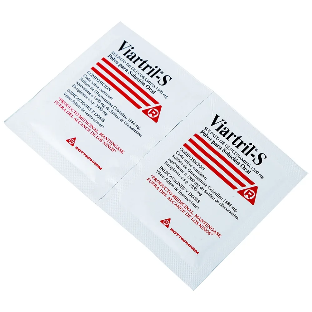 Hình ảnh Bột pha uống Viartril-S 1500mg Rottapharm giảm triệu chứng thoái hóa khớp nhẹ và trung bình (30 gói)