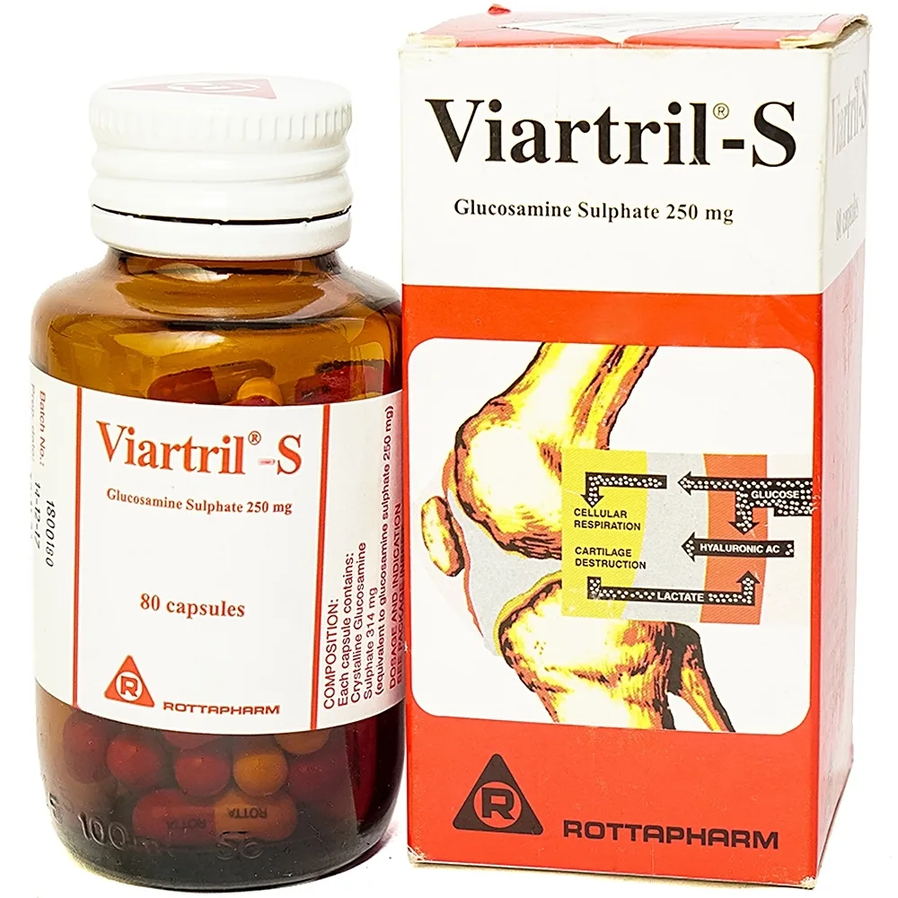 Hình ảnh Thuốc Viartril-S 250mg Rottapharm giảm triệu chứng thoái hóa khớp (80 viên)