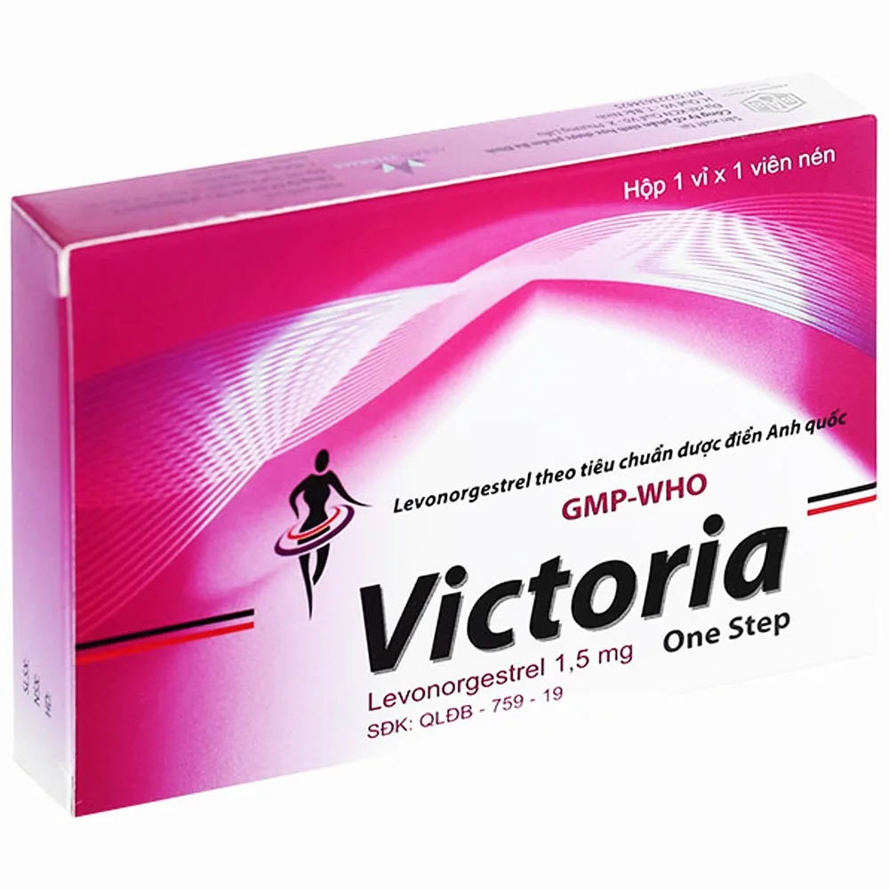 Hình ảnh Thuốc Victoria 1,5mg Babiophar dùng để tránh thai khẩn cấp, dùng trong vòng 72 giờ sau giao hợp (1 viên)