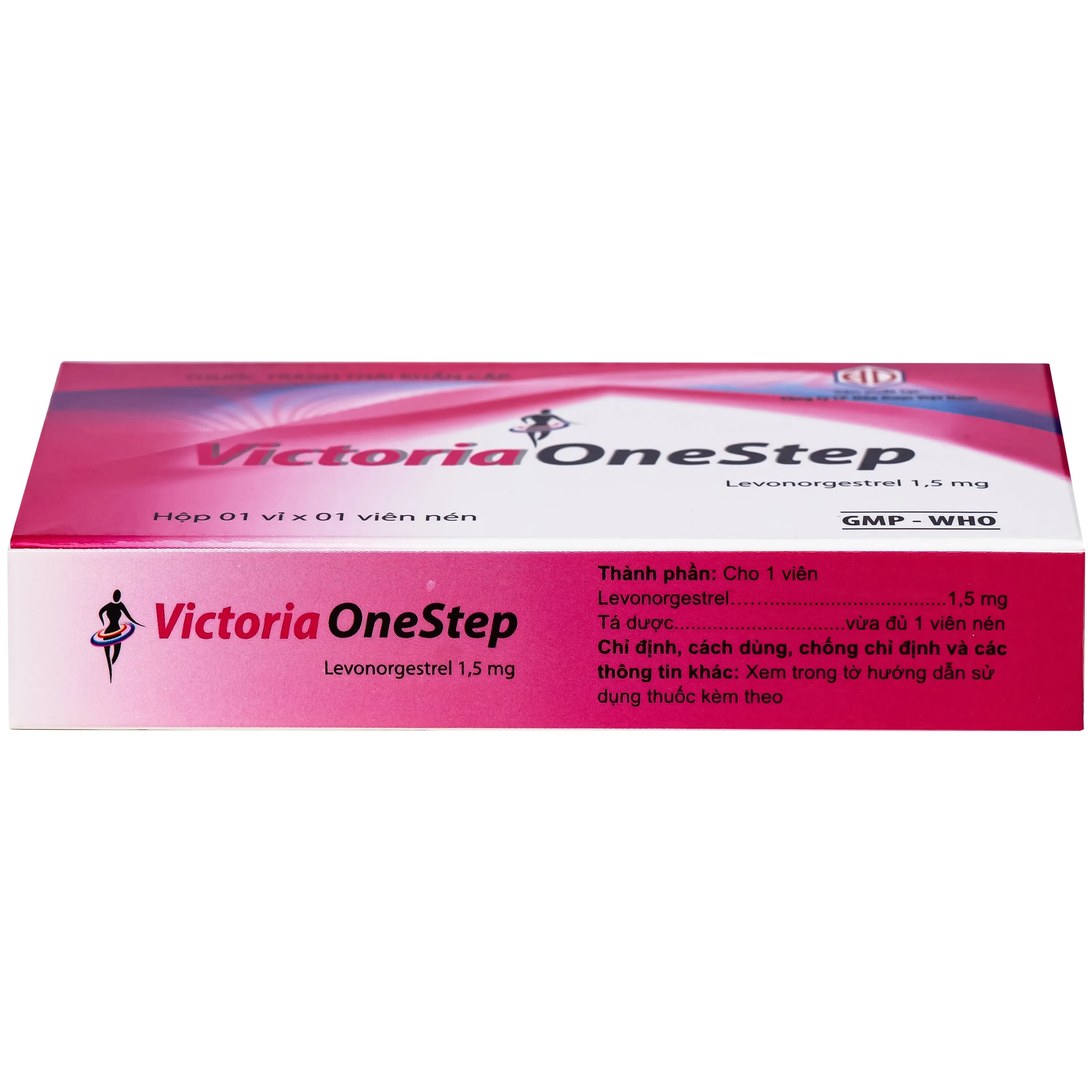Hình ảnh Thuốc Victoria 1,5mg Hóa Dược dùng để tránh thai khẩn cấp, dùng trong vòng 72 giờ sau giao hợp (1 vỉ x 1 viên)