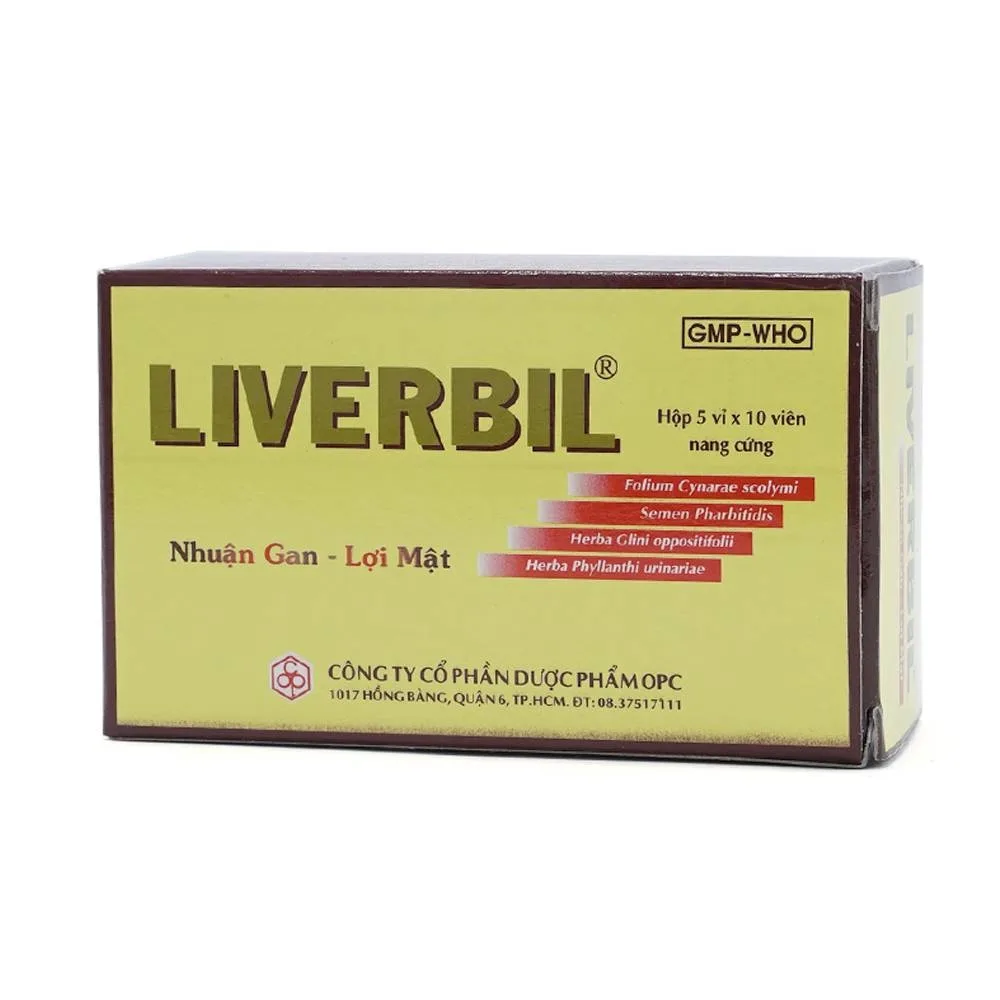 Hình ảnh Thuốc Liverbil OPC nhuận gan, lợi mật, hỗ trợ điều trị viêm gan (5 vỉ x 10 viên)