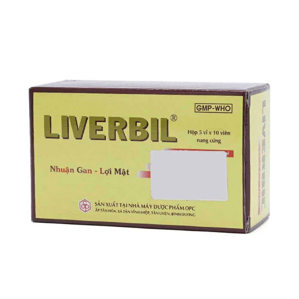 Hình ảnh Thuốc Liverbil OPC nhuận gan, lợi mật, hỗ trợ điều trị viêm gan (5 vỉ x 10 viên)