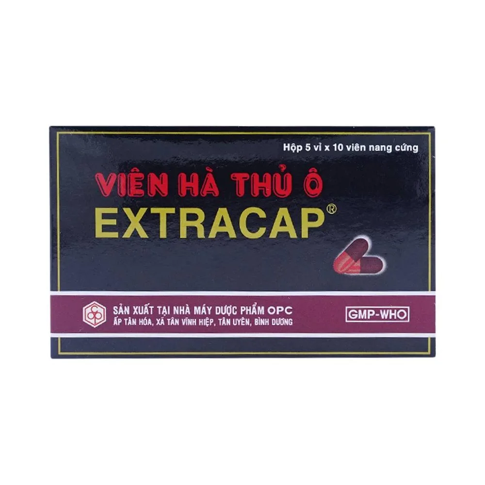 Hình ảnh Viên Hà Thủ Ô Extracap OPC điều trị nam giới tinh tủy kém, thần kinh suy nhược (5 vỉ x 10 viên)