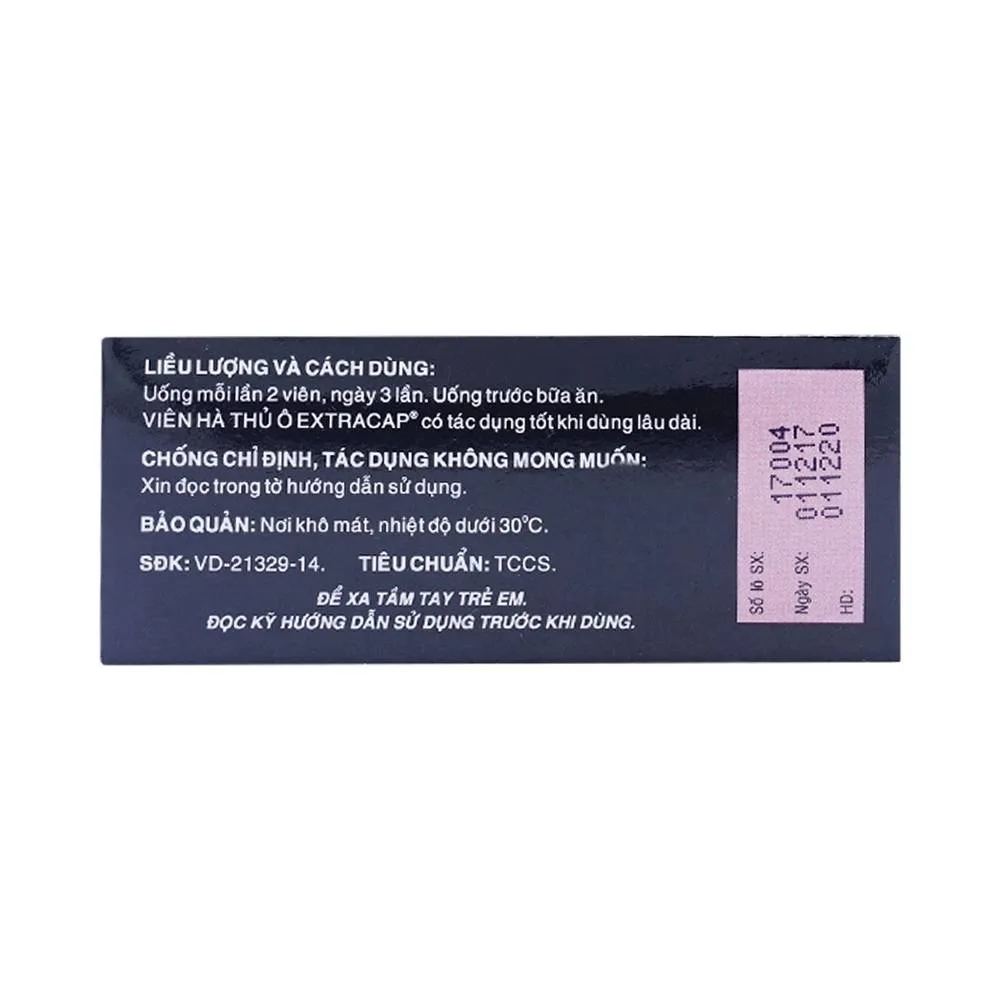 Hình ảnh Viên Hà Thủ Ô Extracap OPC điều trị nam giới tinh tủy kém, thần kinh suy nhược (5 vỉ x 10 viên)