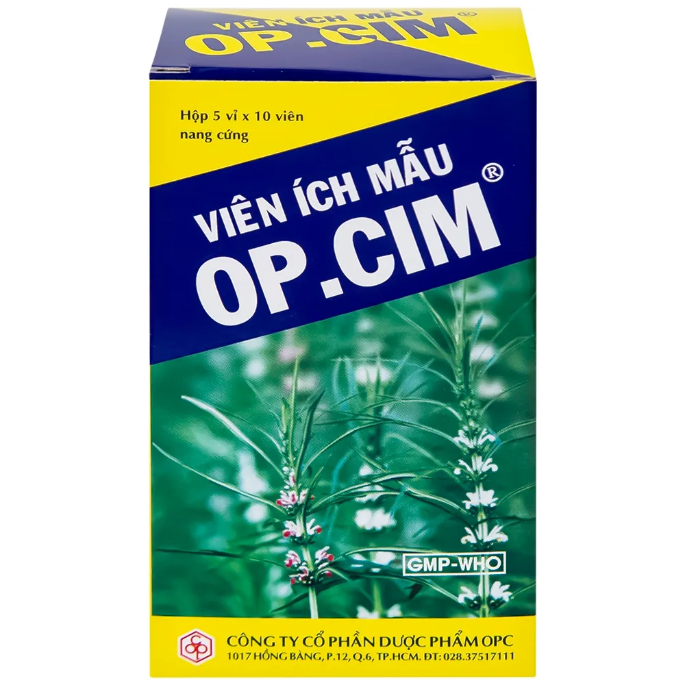 Hình ảnh Viên Ích Mẫu OP.CIM OPC hỗ trợ điều trị rối loạn kinh nguyệt (5 vỉ x 10 viên)