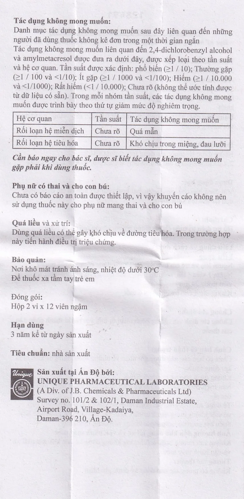 Hình ảnh Viên ngậm Cufo vị chanh hỗ trợ điều trị triệu chứng trong nhiễm khuẩn miệng và họng (2 vỉ x 12 viên)