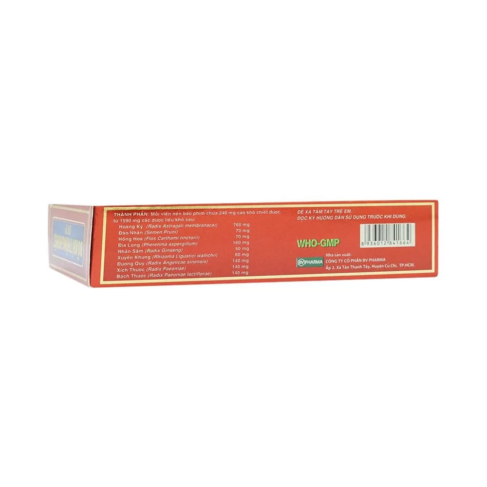 Hình ảnh Thuốc Bổ Khí Thông Huyết BVP tăng cường lưu thông khí huyết đến não và các chi (3 vỉ x 10 viên)