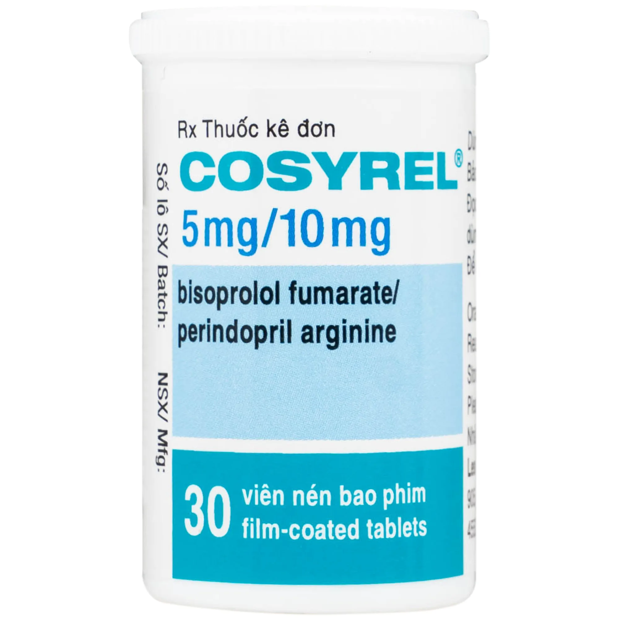 Hình ảnh Thuốc Cosyrel 5mg/10mg điều trị tăng huyết áp (hộp 30 viên)