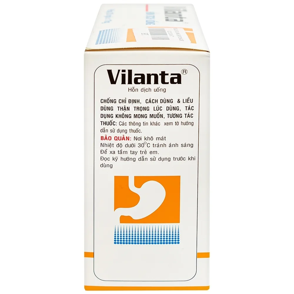 Hình ảnh Thuốc Vilanta Pharimexco dịu triệu chứng ợ nóng, ợ chua (20 gói x 10g)