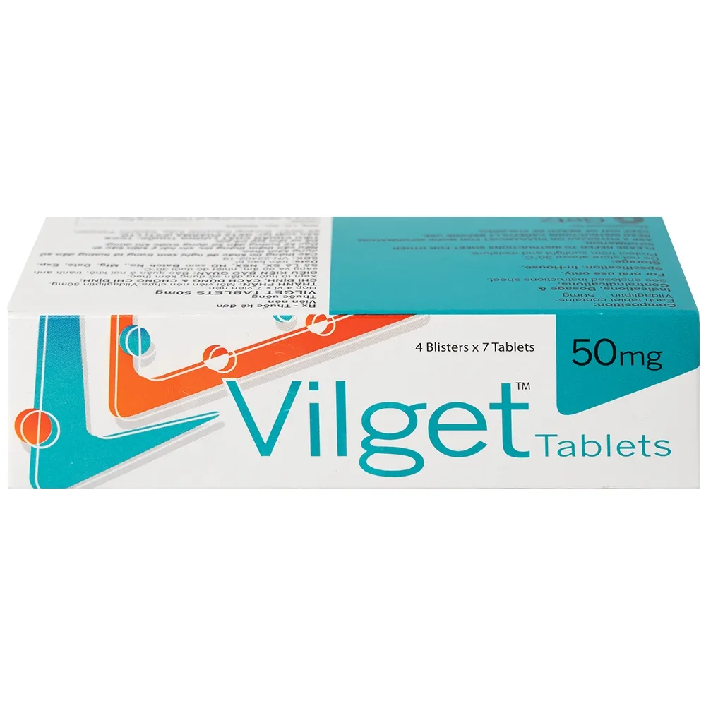 Hình ảnh Thuốc Vilget Tablets 50mg Getz điều trị bệnh đái tháo đường típ 2 (4 vỉ x 7 viên)