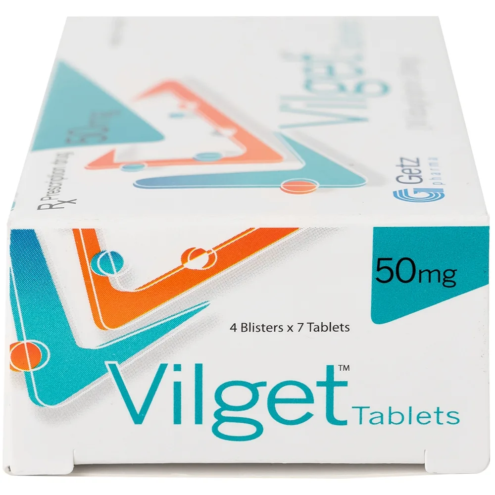 Hình ảnh Thuốc Vilget Tablets 50mg Getz điều trị bệnh đái tháo đường típ 2 (4 vỉ x 7 viên)